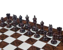 The Luxury Staunton Garvi Rosewood And Walnut Grand Chess Set -Board Games - Chess And Cards Shop RCPB291b 06