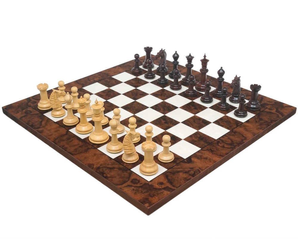 Classic Staunton Rosewood & Dark Walnut Bath Series Grand Chess Set 1 Classic Staunton Rosewood & Dark Walnut Bath Series Grand Chess Set