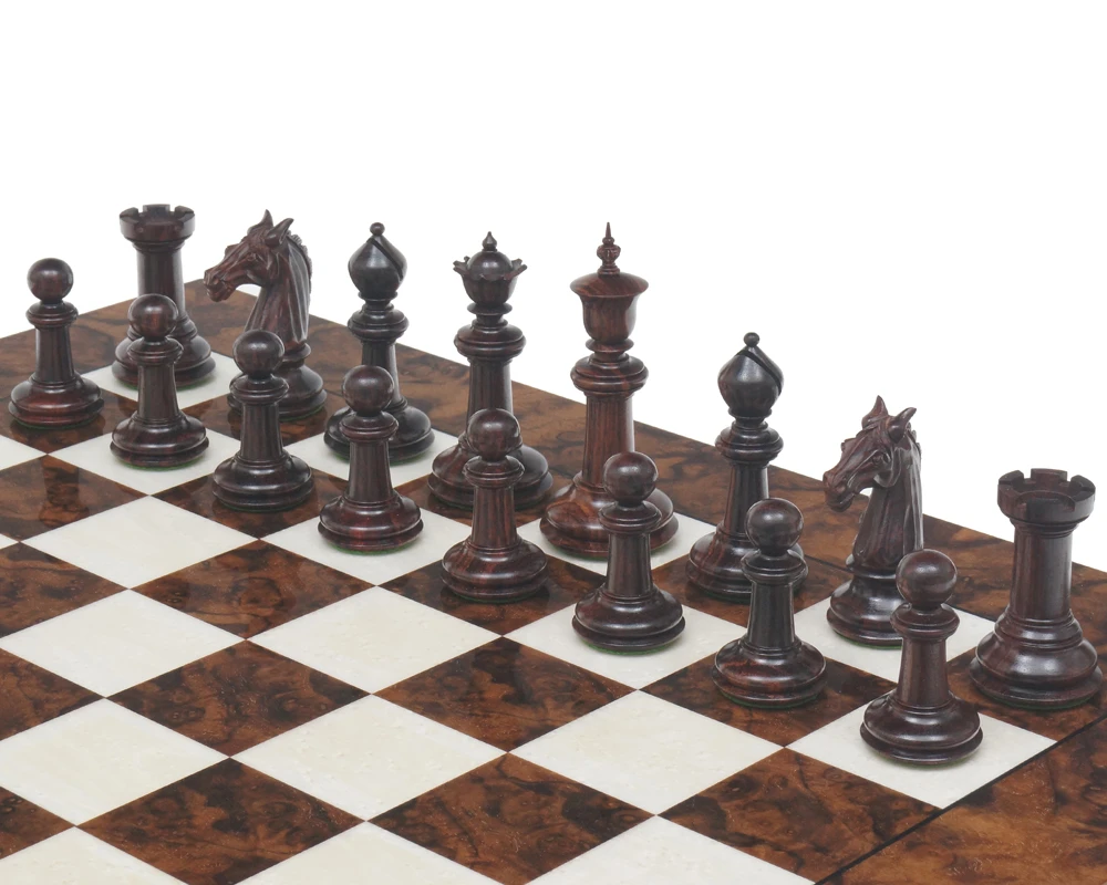 Classic Staunton Rosewood & Dark Walnut Bath Series Grand Chess Set 2 Classic Staunton Rosewood & Dark Walnut Bath Series Grand Chess Set - Image 2