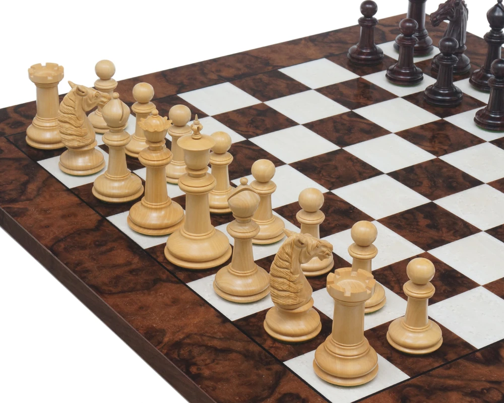 Classic Staunton Rosewood & Dark Walnut Bath Series Grand Chess Set 6 Classic Staunton Rosewood & Dark Walnut Bath Series Grand Chess Set - Image 6