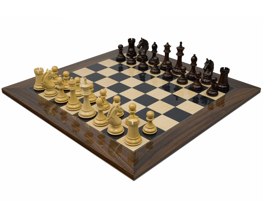 The Stretford Knight Luxury Rosewood Chess Set 1 The Stretford Knight Luxury Rosewood Chess Set