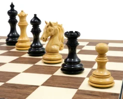 The Cavalry Ebony & Walnut Luxury Chess Set -Board Games - Chess And Cards Shop RCPB320 05