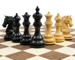 The Cavalry Ebony & Walnut Luxury Chess Set -Board Games - Chess And Cards Shop RCPB320 06