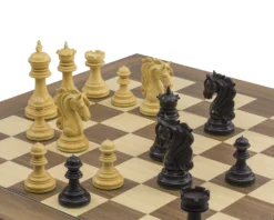 The Kingsgate Ebony And Walnut Chess Set -Board Games - Chess And Cards Shop RCPB323 05