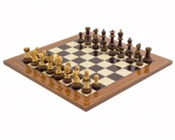 The Burnt Parker Palisander Chess Set
