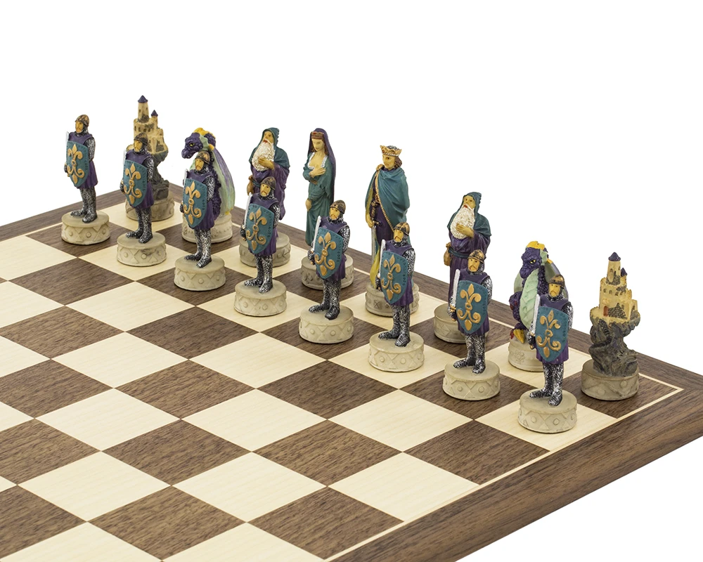 Medieval Hand Painted Themed Chess Set By Italfama 3 Medieval Hand Painted Themed Chess Set By Italfama - Image 3