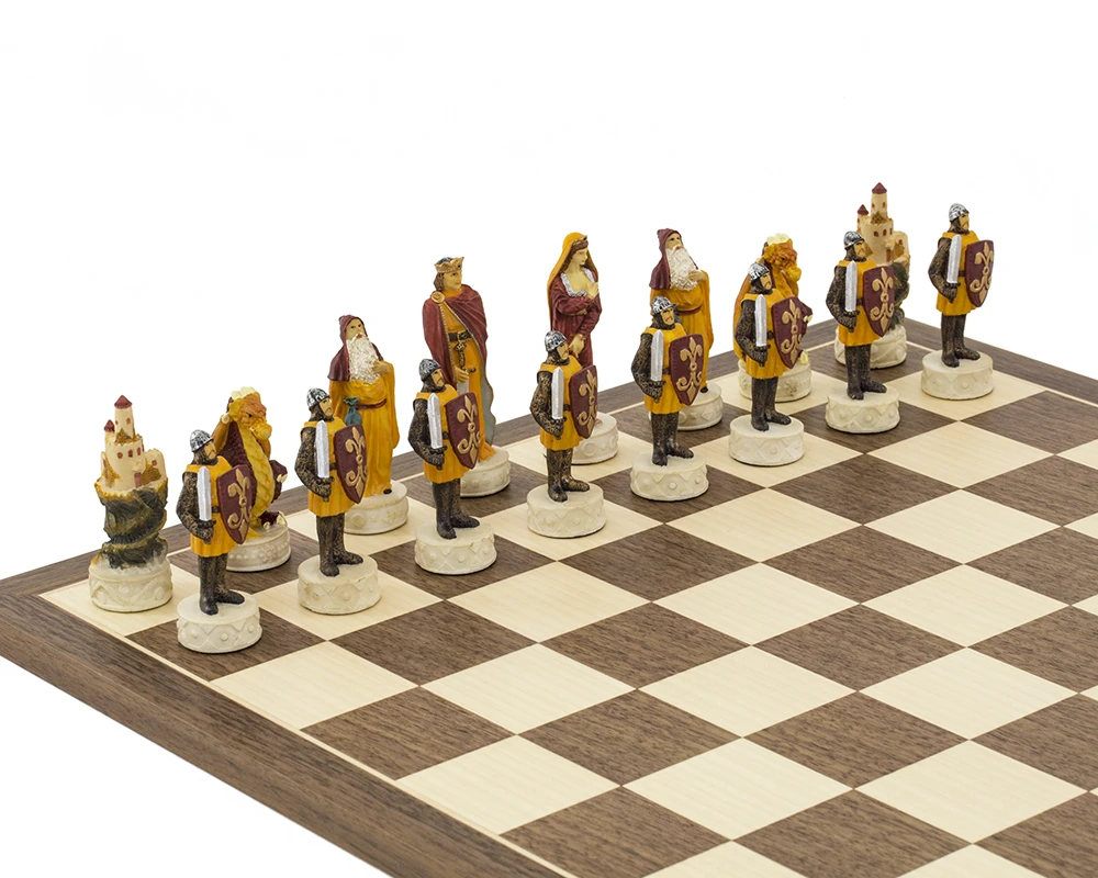 Medieval Hand Painted Themed Chess Set By Italfama 4 Medieval Hand Painted Themed Chess Set By Italfama - Image 4