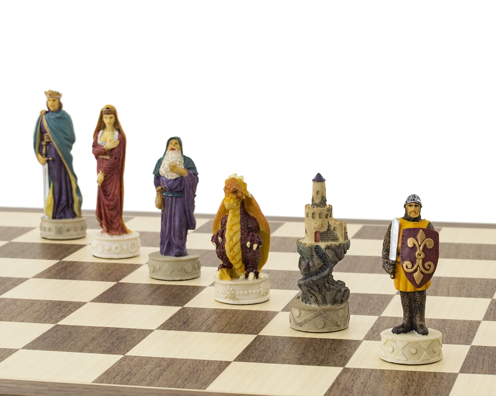 Medieval Hand Painted Themed Chess Set By Italfama 7 Medieval Hand Painted Themed Chess Set By Italfama - Image 7