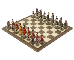 Battle Of Waterloo Hand Painted Themed Chess Set By Italfama