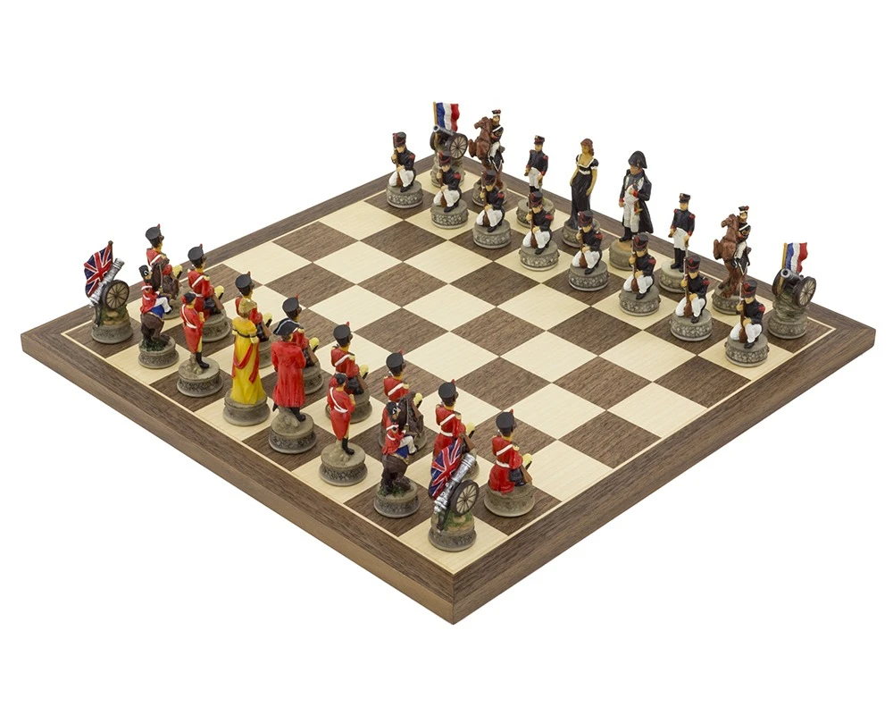 Battle Of Waterloo Hand Painted Themed Chess Set By Italfama 1 Battle Of Waterloo Hand Painted Themed Chess Set By Italfama