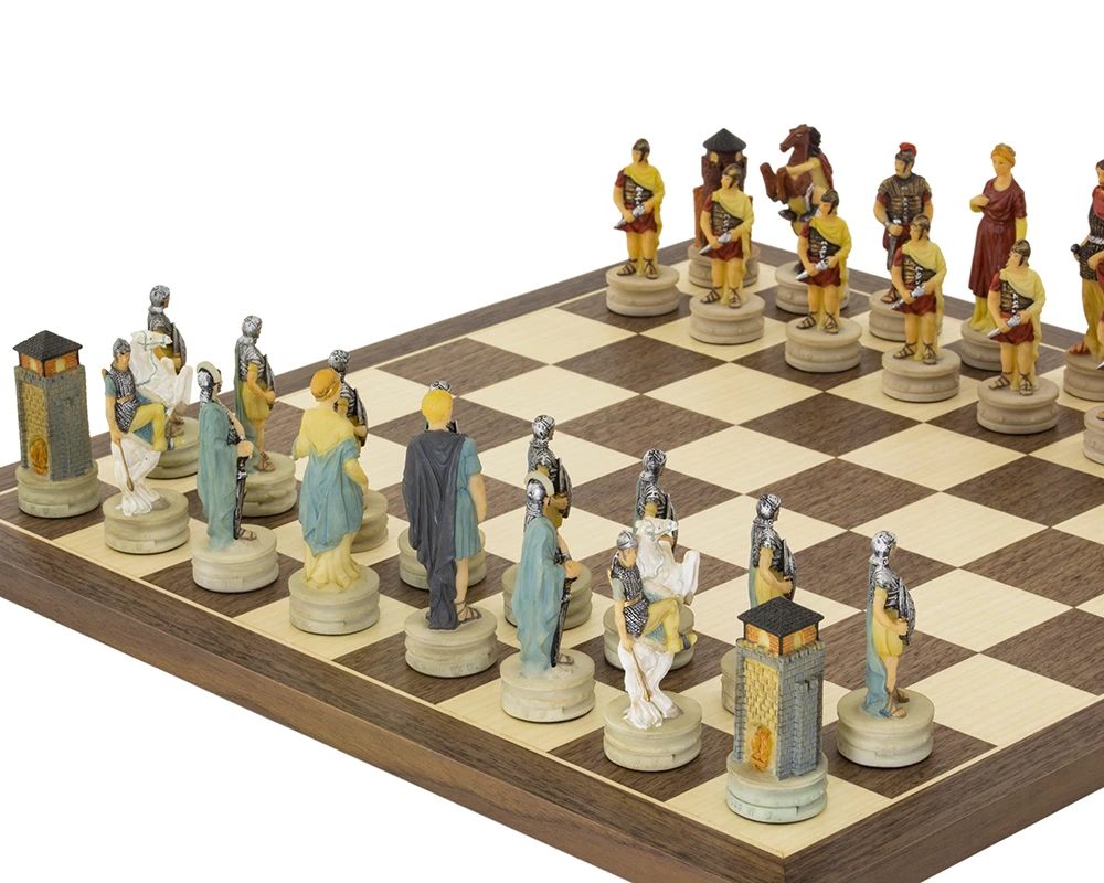 The Romans Vs Greeks Hand Painted Chess Set By Italfama 2 The Romans Vs Greeks Hand Painted Chess Set By Italfama - Image 2