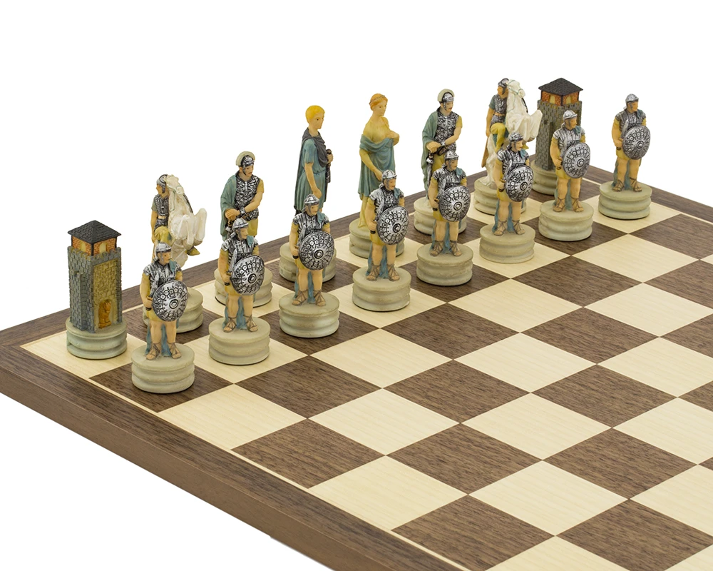 The Romans Vs Greeks Hand Painted Chess Set By Italfama 4 The Romans Vs Greeks Hand Painted Chess Set By Italfama - Image 4