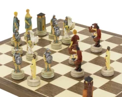 The Romans Vs Greeks Hand Painted Chess Set By Italfama 11 The Romans Vs Greeks Hand Painted Chess Set By Italfama -Board Games - Chess And Cards Shop RCPB329 04