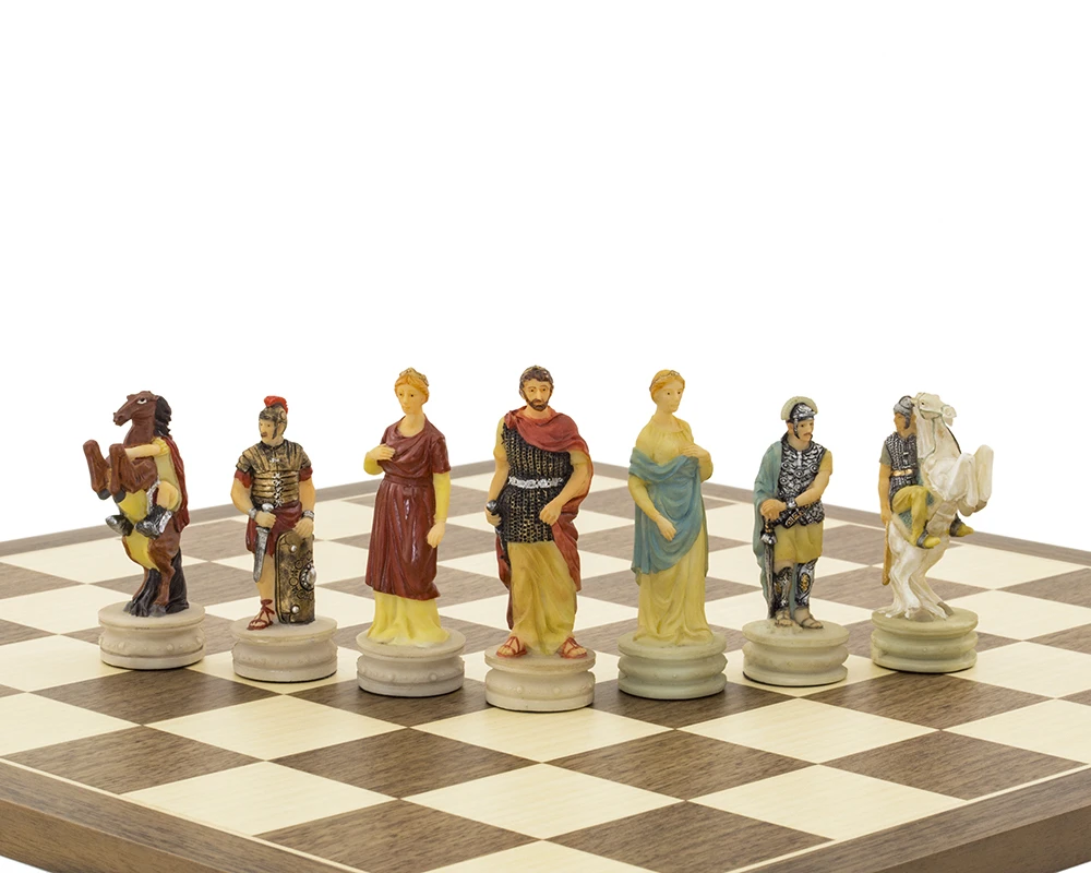 The Romans Vs Greeks Hand Painted Chess Set By Italfama 6 The Romans Vs Greeks Hand Painted Chess Set By Italfama - Image 6