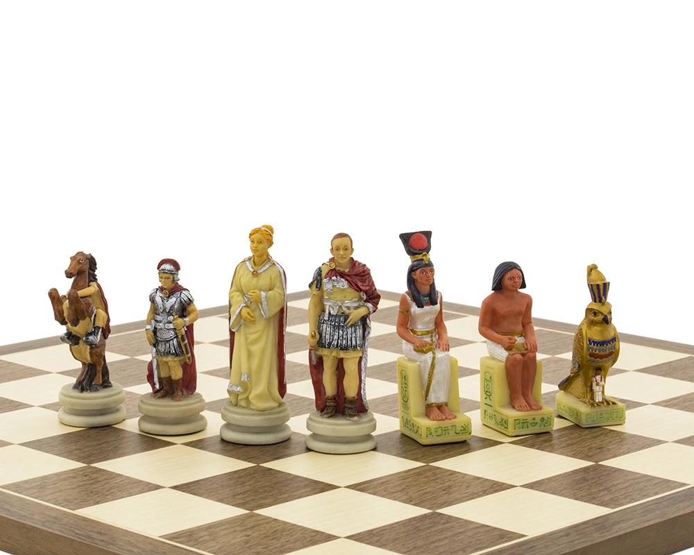 The Romans Vs Egyptians Hand Painted Themed Chess Set By Italfama 6 The Romans Vs Egyptians Hand Painted Themed Chess Set By Italfama - Image 6