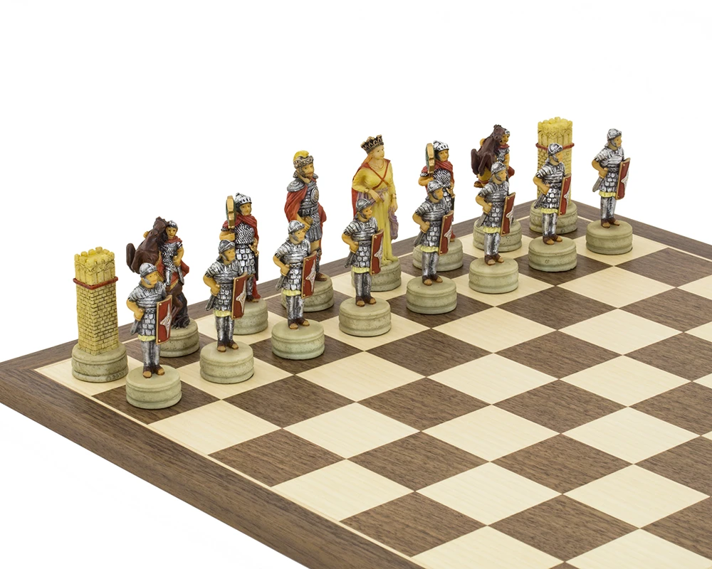 The Romans Vs Arabs Hand Painted Themed Chess Set By Italfama 4 The Romans Vs Arabs Hand Painted Themed Chess Set By Italfama - Image 4
