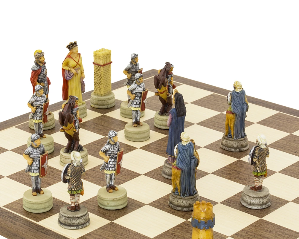 The Romans Vs Arabs Hand Painted Themed Chess Set By Italfama 5 The Romans Vs Arabs Hand Painted Themed Chess Set By Italfama - Image 5