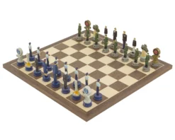 The Air Force Vs Marines Hand Painted Themed Chess Set By Italfama