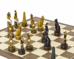The Ancient Egypt Hand Painted Themed Chess Set By Italfama -Board Games - Chess And Cards Shop RCPB336 04