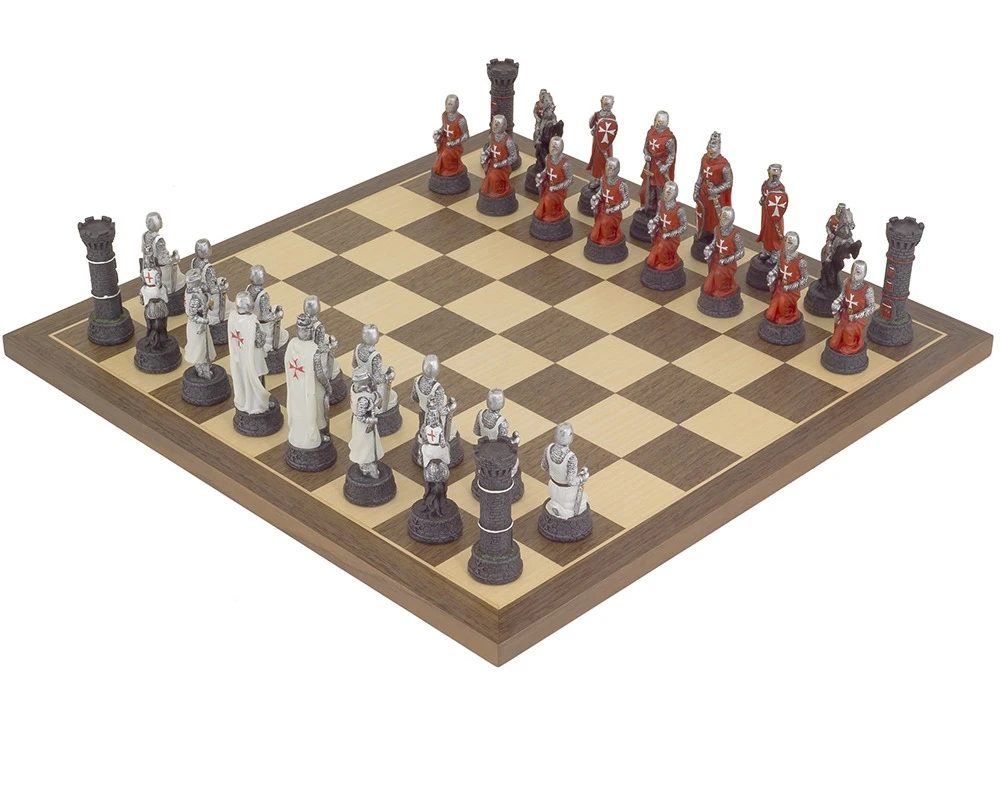 The Crusader Hand Painted Themed Chess Set By Italfama 1 The Crusader Hand Painted Themed Chess Set By Italfama