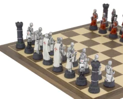 The Crusader Hand Painted Themed Chess Set By Italfama 9 The Crusader Hand Painted Themed Chess Set By Italfama -Board Games - Chess And Cards Shop RCPB337 02