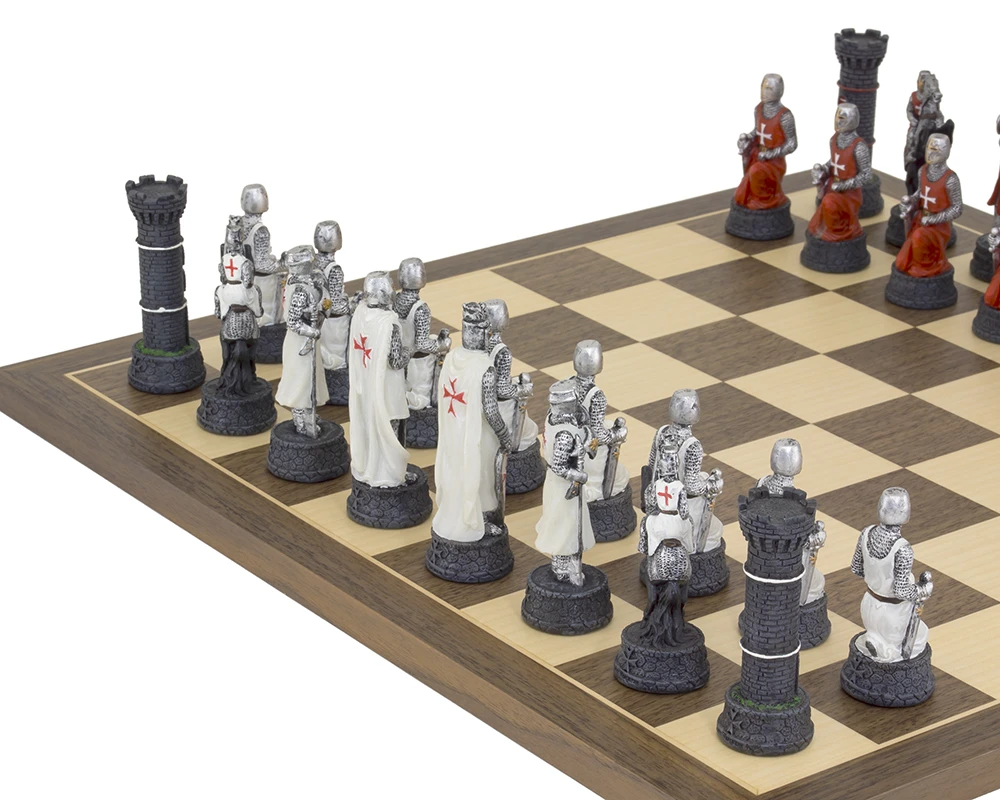 The Crusader Hand Painted Themed Chess Set By Italfama 3 The Crusader Hand Painted Themed Chess Set By Italfama - Image 3