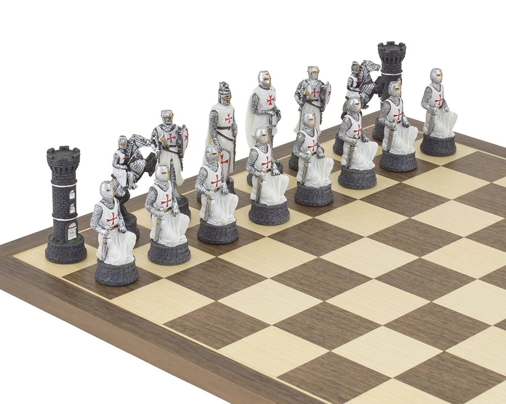 The Crusader Hand Painted Themed Chess Set By Italfama 4 The Crusader Hand Painted Themed Chess Set By Italfama - Image 4