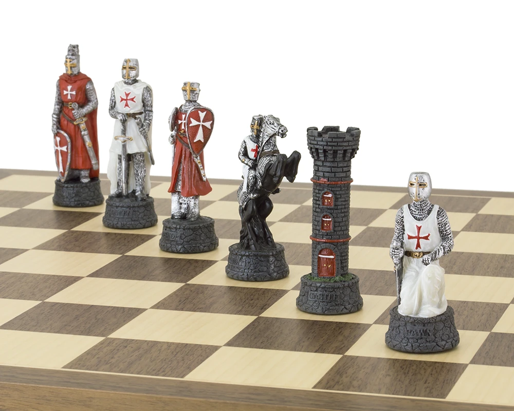 The Crusader Hand Painted Themed Chess Set By Italfama 7 The Crusader Hand Painted Themed Chess Set By Italfama - Image 7