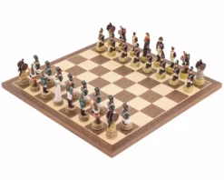 The Napoleon Vs Russians Hand Painted Themed Chess Set By Italfama
