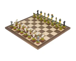 The American Football Hand Painted Themed Chess Set By Italfama