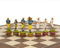 The American Football Hand Painted Themed Chess Set By Italfama -Board Games - Chess And Cards Shop RCPB340 06