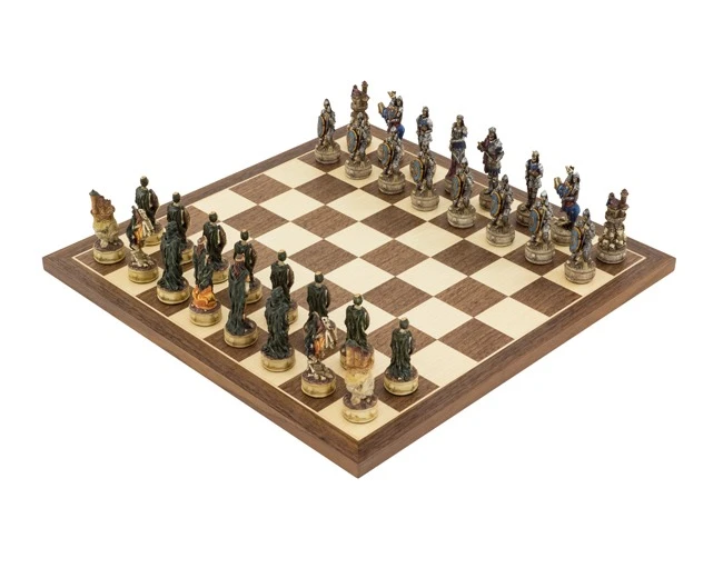 The Zombie Hand Painted Themed Chess Set By Italfama 1 The Zombie Hand Painted Themed Chess Set By Italfama