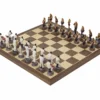 The Jazz Band Vs Rock Stars Hand Painted Themed Chess Set By Italfama