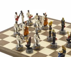 The Jazz Band Vs Rock Stars Hand Painted Themed Chess Set By Italfama 9 The Jazz Band Vs Rock Stars Hand Painted Themed Chess Set By Italfama -Board Games - Chess And Cards Shop RCPB343 02
