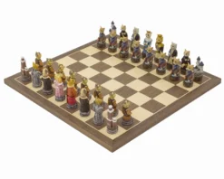 The Cats Vs Dogs Hand Painted Themed Chess Set By Italfama