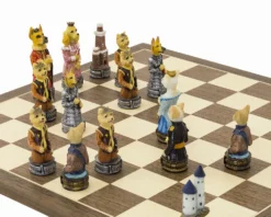 The Cats Vs Dogs Hand Painted Themed Chess Set By Italfama -Board Games - Chess And Cards Shop RCPB344 03