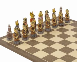 The Cats Vs Dogs Hand Painted Themed Chess Set By Italfama -Board Games - Chess And Cards Shop RCPB344 05