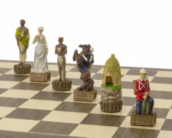 The British Vs Zulus Hand Painted Themed Chess Set By Italfama -Board Games - Chess And Cards Shop RCPB345 06