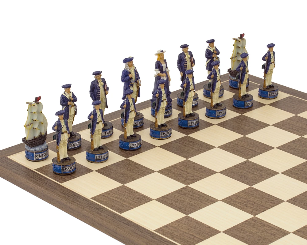 The Pirates Vs Navy Hand Painted Themed Chess Set By Italfama 4 The Pirates Vs Navy Hand Painted Themed Chess Set By Italfama - Image 4