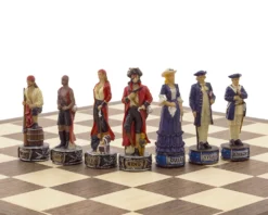 The Pirates Vs Navy Hand Painted Themed Chess Set By Italfama 12 The Pirates Vs Navy Hand Painted Themed Chess Set By Italfama -Board Games - Chess And Cards Shop RCPB346 05
