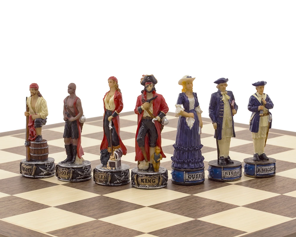 The Pirates Vs Navy Hand Painted Themed Chess Set By Italfama 6 The Pirates Vs Navy Hand Painted Themed Chess Set By Italfama - Image 6