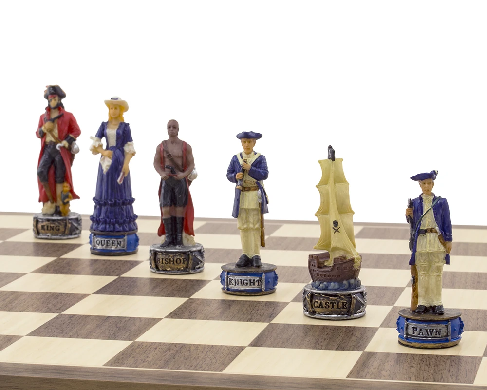 The Pirates Vs Navy Hand Painted Themed Chess Set By Italfama 7 The Pirates Vs Navy Hand Painted Themed Chess Set By Italfama - Image 7