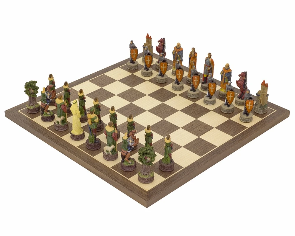 The Robin Hood Hand Painted Themed Chess Set By Italfama 1 The Robin Hood Hand Painted Themed Chess Set By Italfama