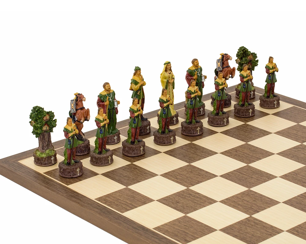 The Robin Hood Hand Painted Themed Chess Set By Italfama 3 The Robin Hood Hand Painted Themed Chess Set By Italfama - Image 3