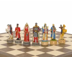 The Russians Vs Mongolians Hand Painted Themed Chess Set By Italfama -Board Games - Chess And Cards Shop RCPB348 05
