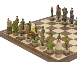 The Hitler Vs Roosevelt, Second World War Hand Painted Themed Chess Set By Italfama -Board Games - Chess And Cards Shop RCPB354 02