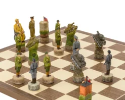 The Hitler Vs Roosevelt, Second World War Hand Painted Themed Chess Set By Italfama -Board Games - Chess And Cards Shop RCPB354 04