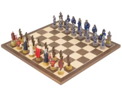 The King Arthur Hand Painted Themed Chess Set By Italfama