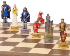 The King Arthur Hand Painted Themed Chess Set By Italfama -Board Games - Chess And Cards Shop RCPB359 07