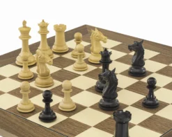 The Columbus Ebony And Walnut Chess Set -Board Games - Chess And Cards Shop RCPB366 05